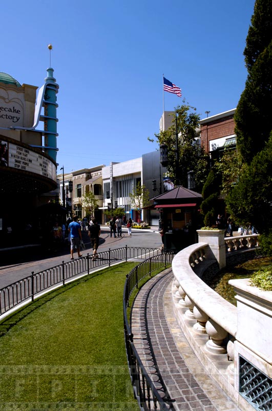 Main street near the square and movie theater