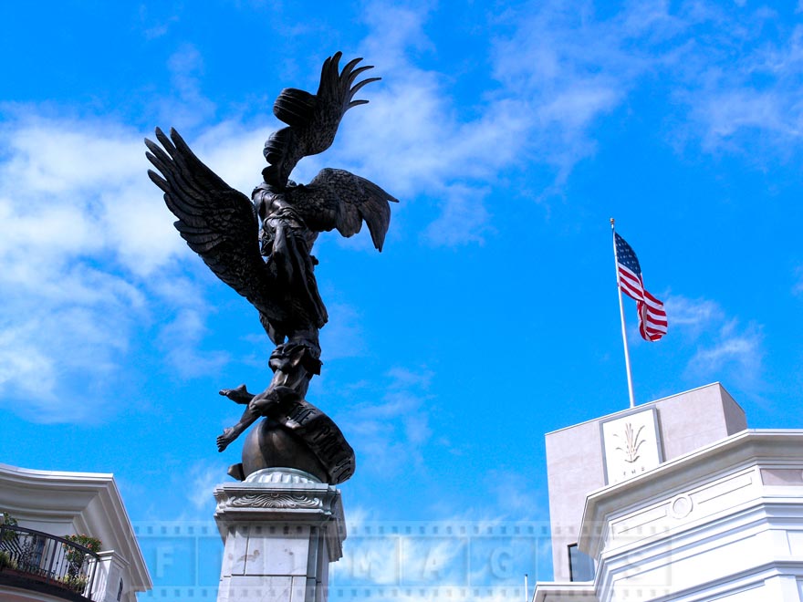 The Spirit of Los Angeles statue at the Grove