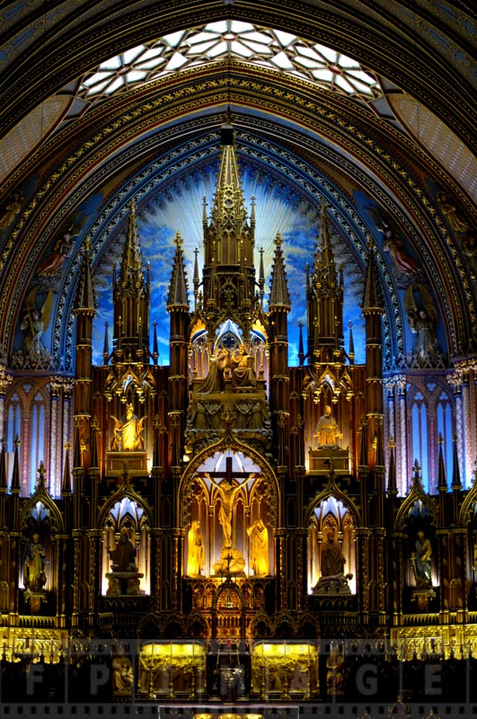 Notre-Dame Basilica of Montreal is gorgeous inside