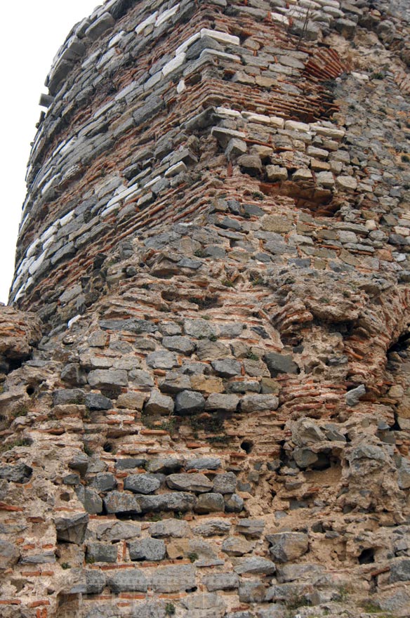 Ancient masonry walls of Byzantine fortress