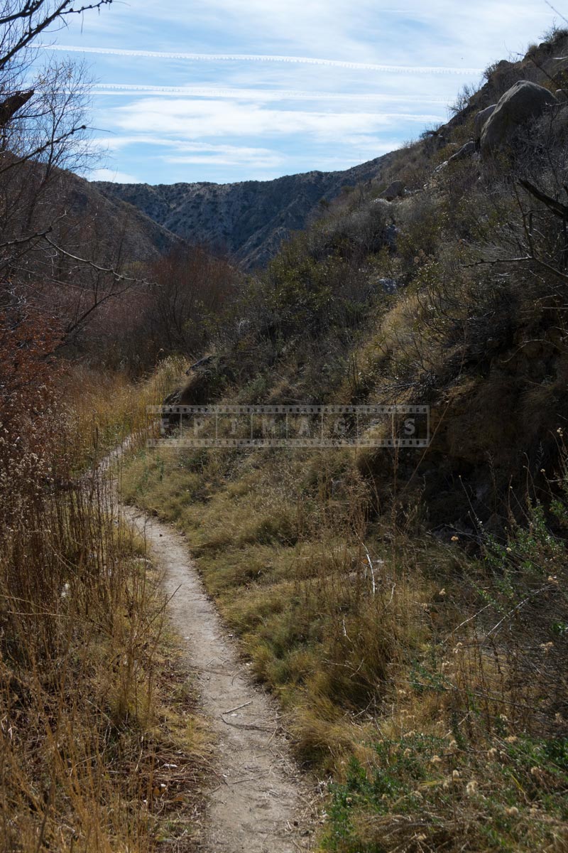 Footpath for hiking in the canyon