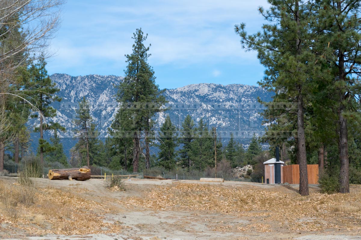 Hurkey Creek Park and mountains in the background