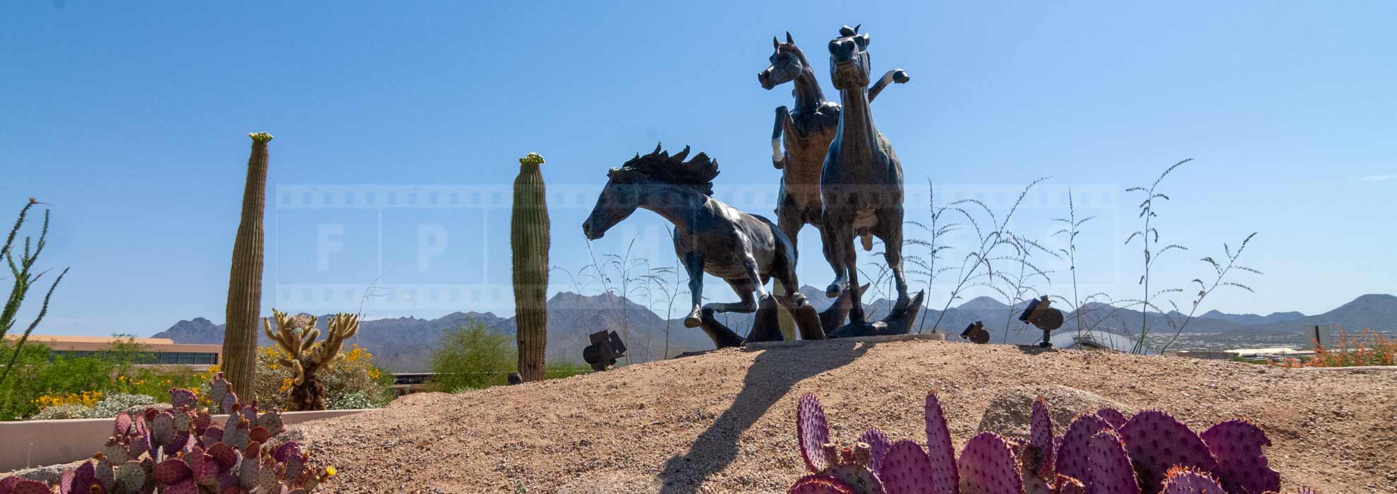 Horses monument at West World