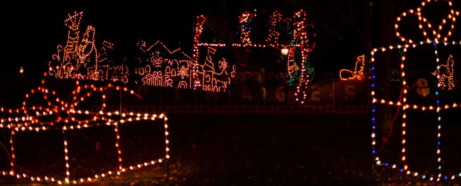 Albany, NY Holiday Lights in the Park is a great Christmas trip idea