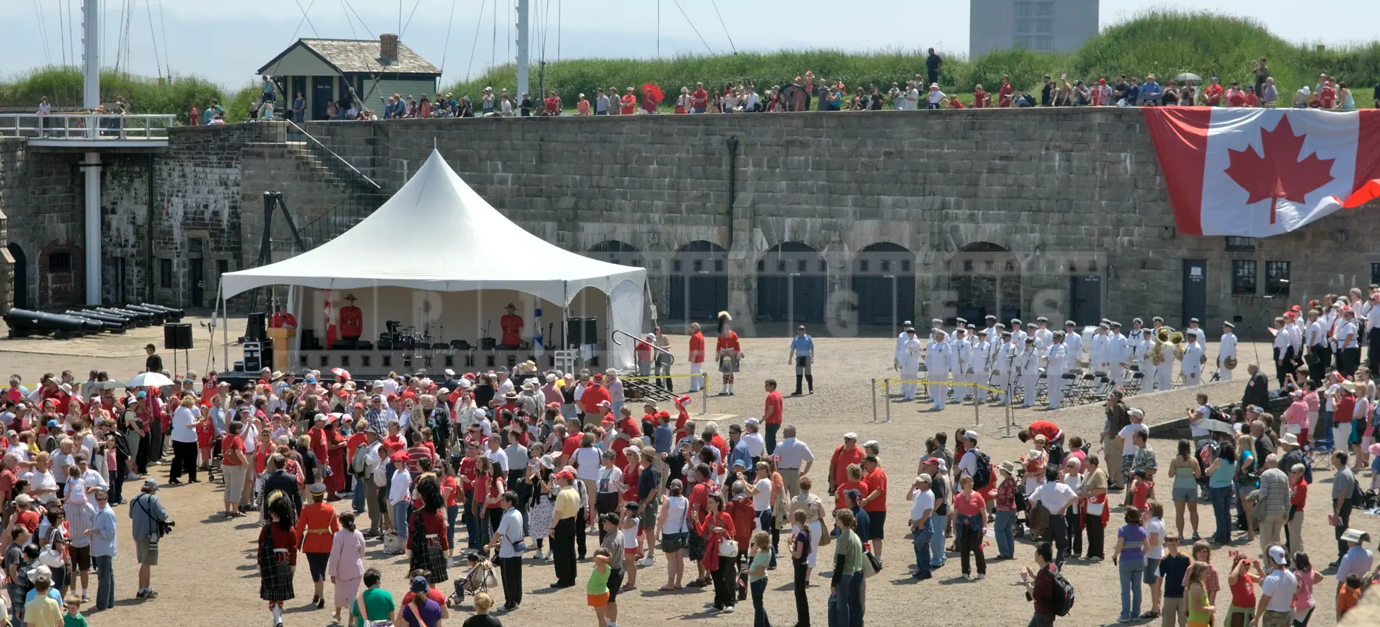 Canada day festivities at Halifax Citadel