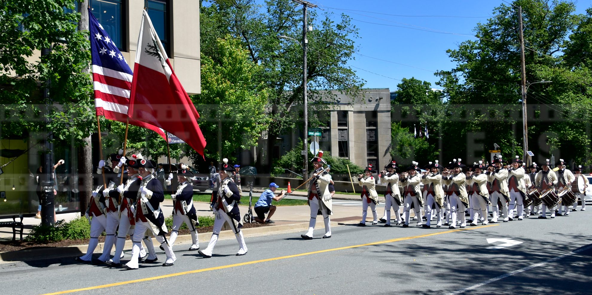 Historic marching band from Middlesex county, Massachusetts